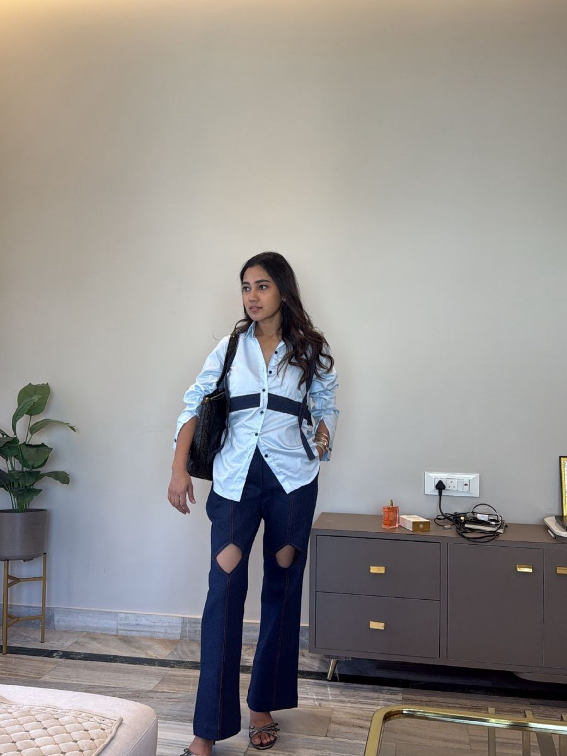 Blue Contrast Statement Co-ord